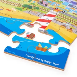 Bigjigs Toys Transport Town Floor Puzzle - DAMAGED BOX