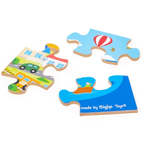 Bigjigs Toys Transport Town Floor Puzzle