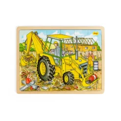Bigjigs Toys Tray Puzzle Digger (24 Pieces)