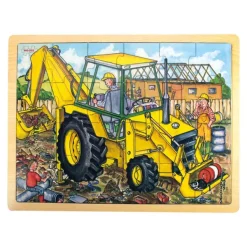 Bigjigs Toys Tray Puzzle Digger (24 Pieces)