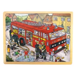 Bigjigs Toys Tray Puzzle Fire Engine