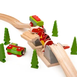 Bigjigs Rail T-Rex Bursting Bridge