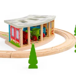 Bigjigs Rail Triple Engine Shed