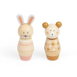 Bigjigs Toys Twist & Match Animals - Bear, Bunny