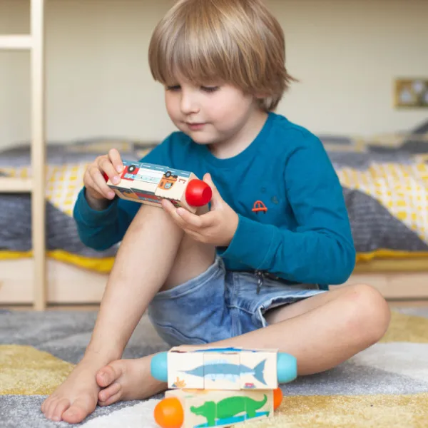 Bigjigs Toys Vehicle Twist Blocks