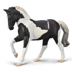 CollectA Warmblood Stallion - Black Tobiano