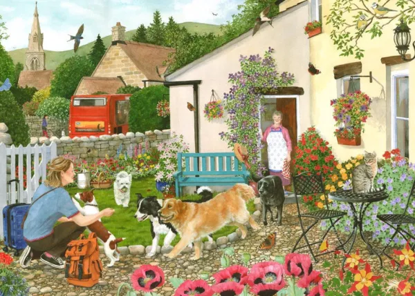 House of Puzzles Welcoming Committee - BIG 500 Piece Jigsaw Puzzle