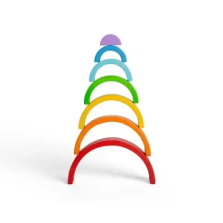 Bigjigs Toys Wooden Stacking Rainbow - Small