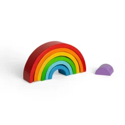 Bigjigs Toys Wooden Stacking Rainbow - Small