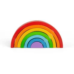 Bigjigs Toys Wooden Stacking Rainbow - Small